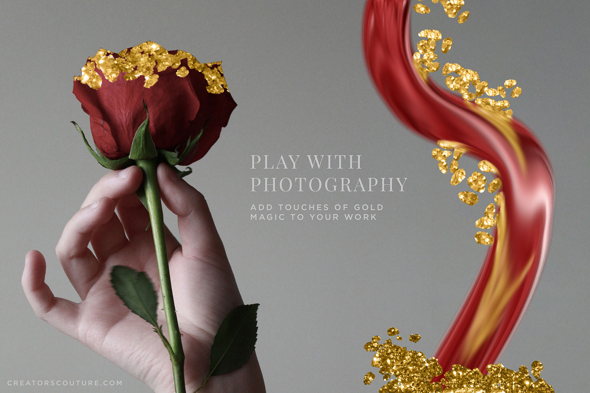 24K Metallic Gold Brush Gold Effects, a Brush Add-On by Creators Couture (Photo 10 of 16)