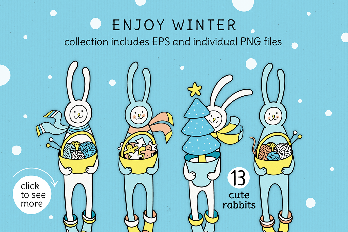 ENJOY WINTER | DESIGN SET, an Animal Illustration by CATMINT (Photo 2 of 8)