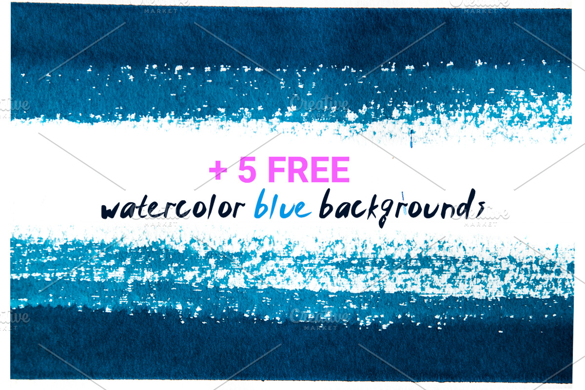 Watercolor art brushes for Photoshop, a Brush Add-On by Digithings (Photo 5 of 8)