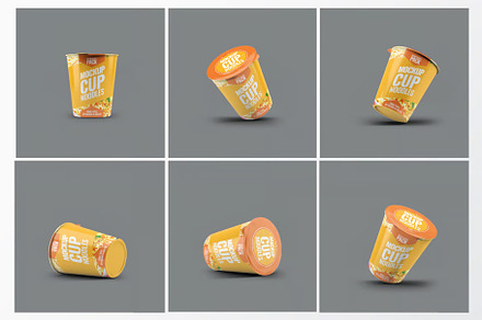 Instant Food Cup Mock-Up, a Product Mockup by Hubzway