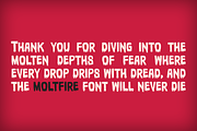 MOLTFIRE – Dripping Fire Horror Font, a Font by TypeTasty Font (Thumbnail 7 of 10)