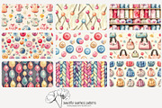 80 seamstress seamless pattern, a Pattern Graphic by Poppy Lane Studio (Thumbnail 4 of 11)