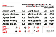 Agnar - Sans serif font family, a Font by Artistic & Unique (Thumbnail 3 of 14)