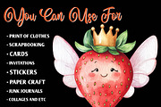 Spring Strawberry Fairy Garden, an Illustration by CreationArt (Thumbnail 3 of 9)