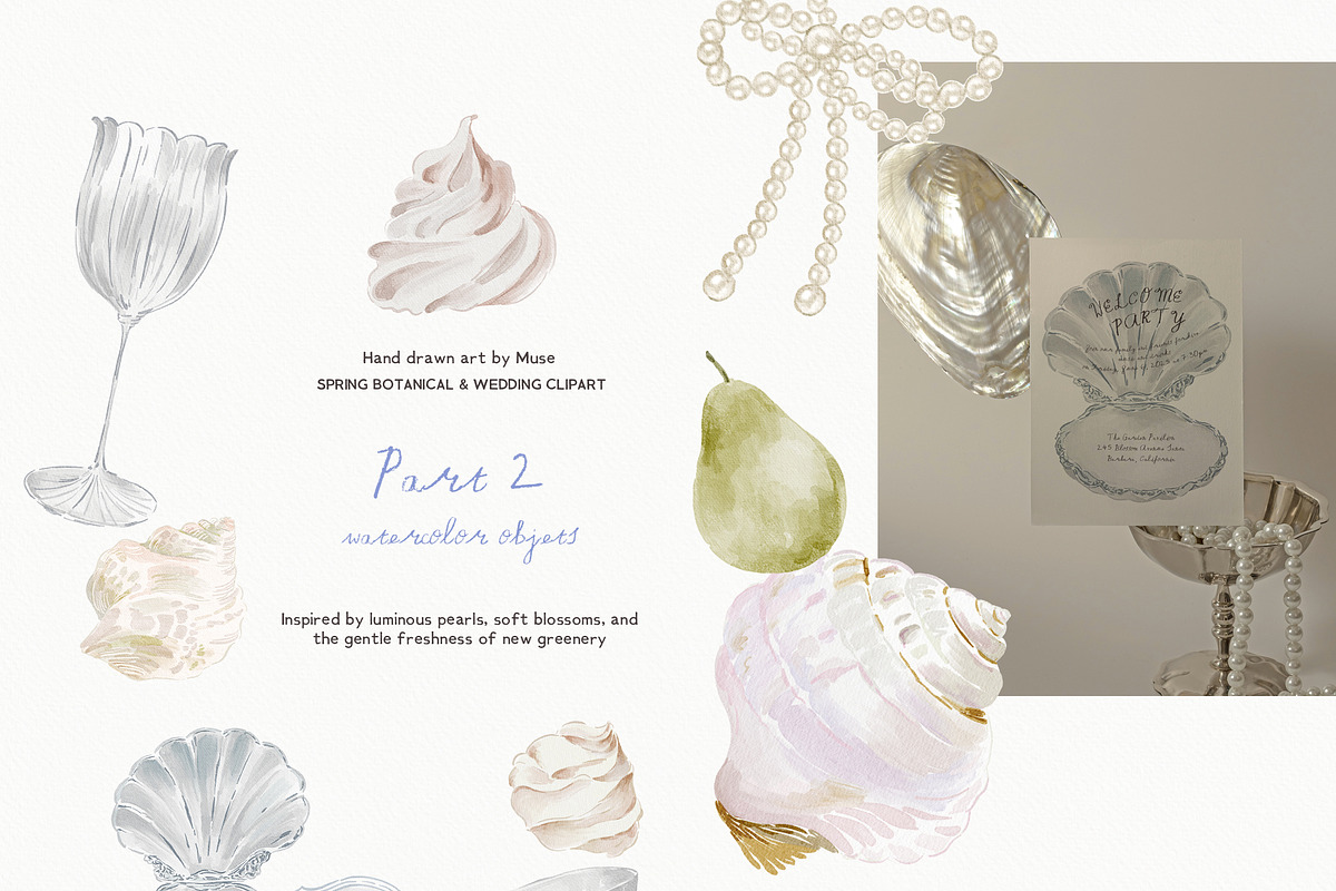 Éclat de Printemps Spring Clipart, a Decorative Illustration by Muse Artist (Photo 6 of 15)