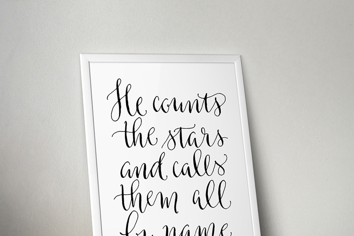 Modern Calligraphy Nursery Art, a Decorative Illustration by Irina Vascovet (Photo 1 of 2)