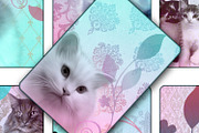 Collage Sheet - Romantic Cats, a Print Template by Kseniya-Omega (Thumbnail 2 of 3)