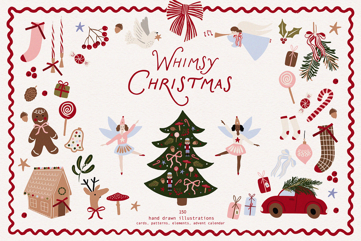 Whimsy Christmas collection, a Seasonal Illustration by lokko studio (Photo 1 of 11)