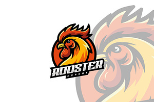 Rooster Mascot Cartoon Logo., a Branding & Logo Template by ModalTampang
