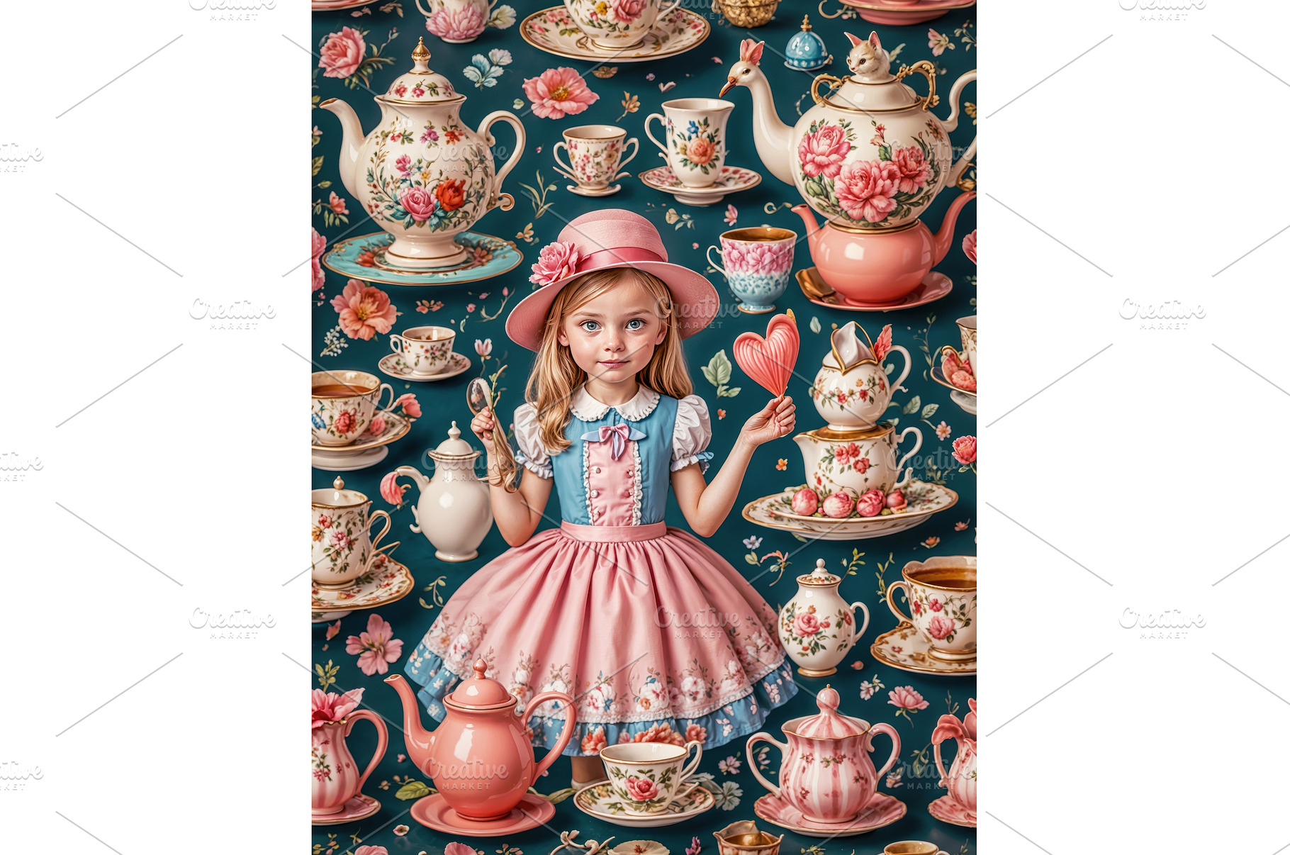 Children's Background, doll tea, a Holiday Photo by TatsianaSalauyova