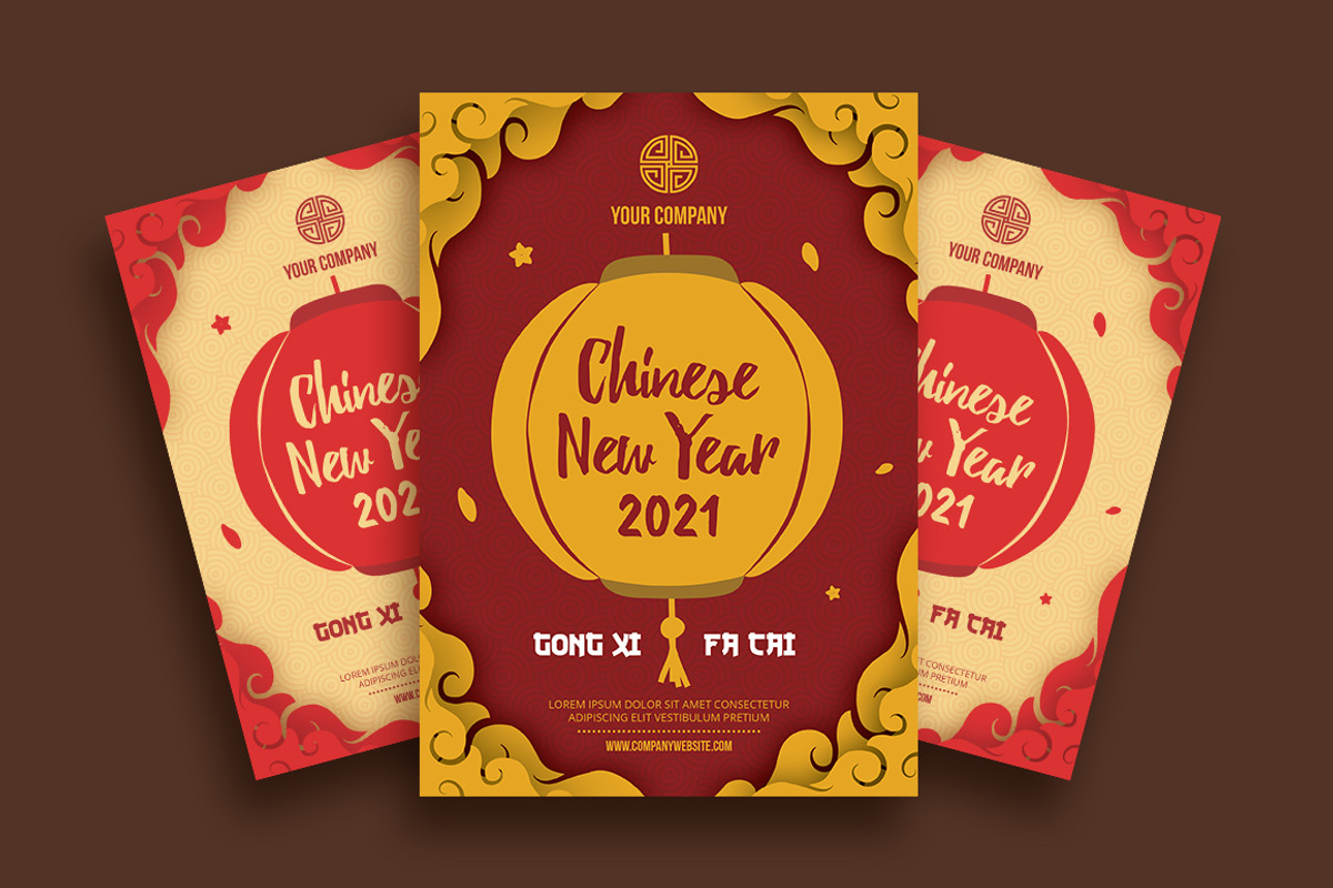 Chinese New Year Greetings, a Flyer Template by kecikreative (Photo 1 of 2)