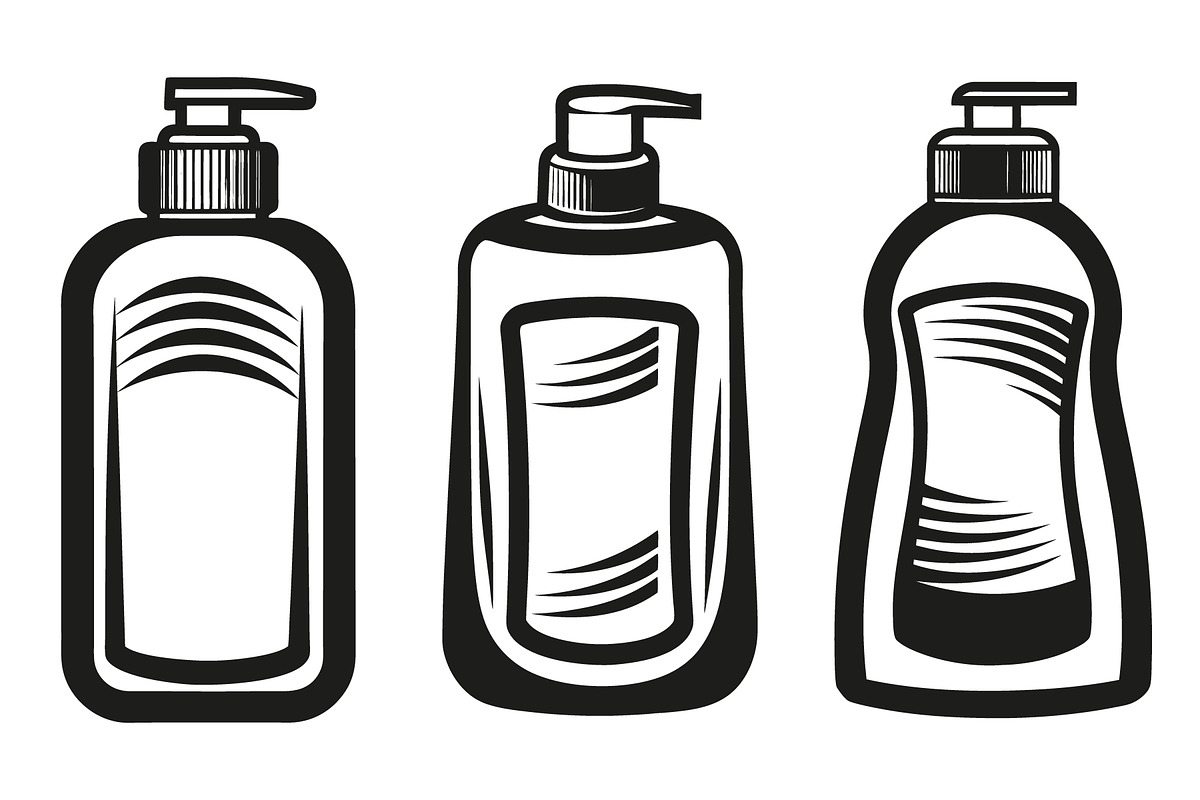Three pump dispenser bottles Vectors, an Object Graphic by Billah Hub (Photo 2 of 3)