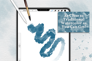 Watercolor Brush Set for Procreate, a Brush Add-On by Wicked Creative (Thumbnail 8 of 13)
