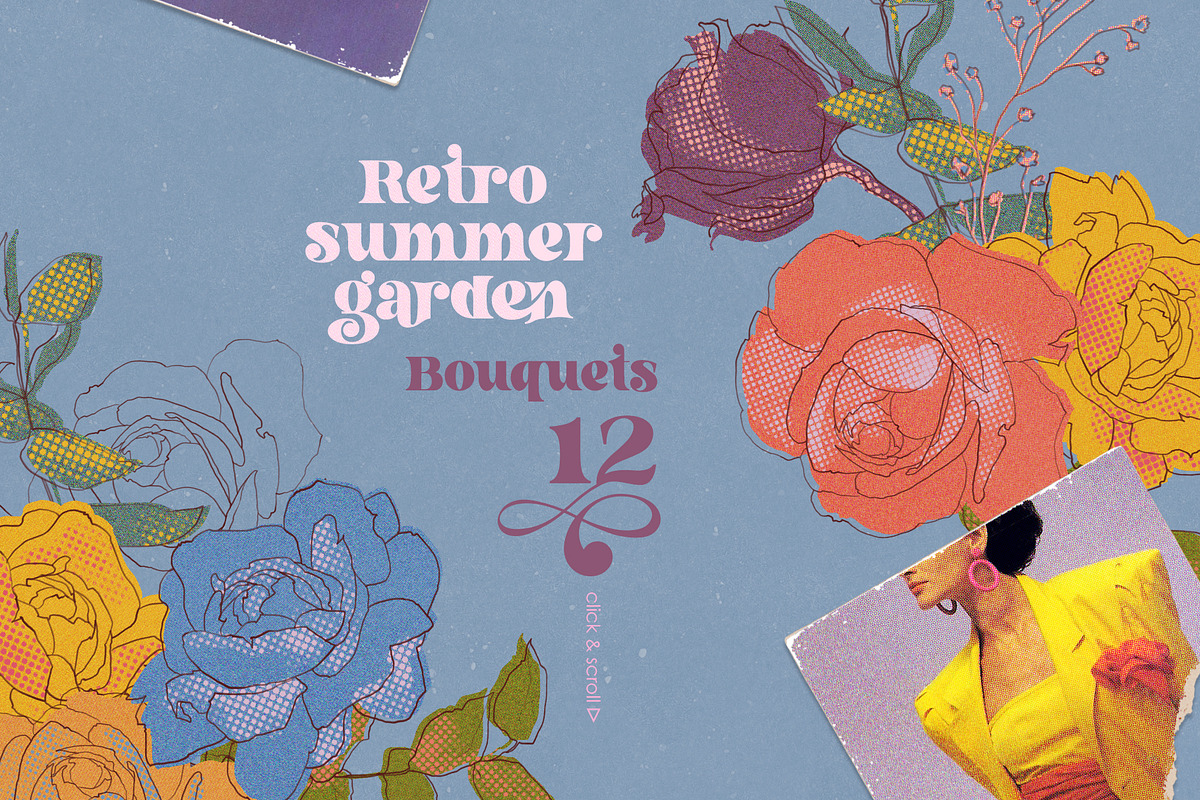 Retro Floral Summer Garden, an Object Illustration by Colden Blue (Photo 3 of 11)