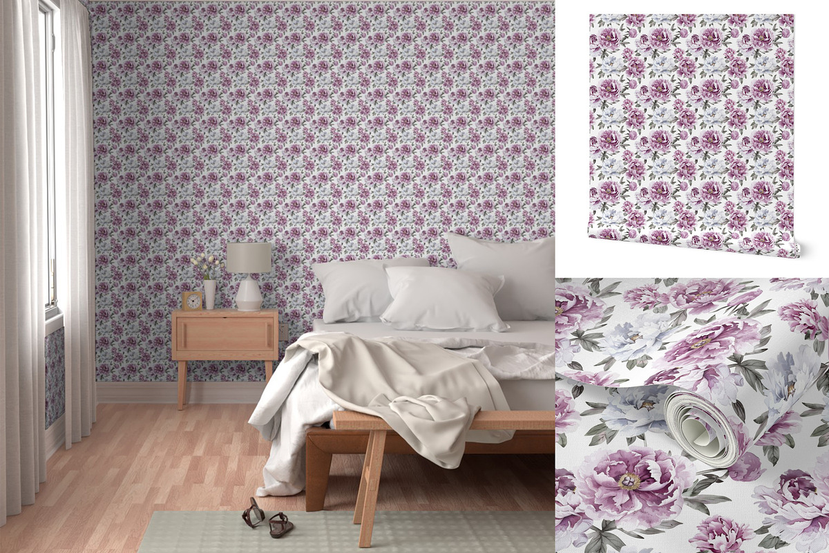 Peonies Patterns Collection, a Pattern Graphic by Naty Art (Photo 6 of 10)