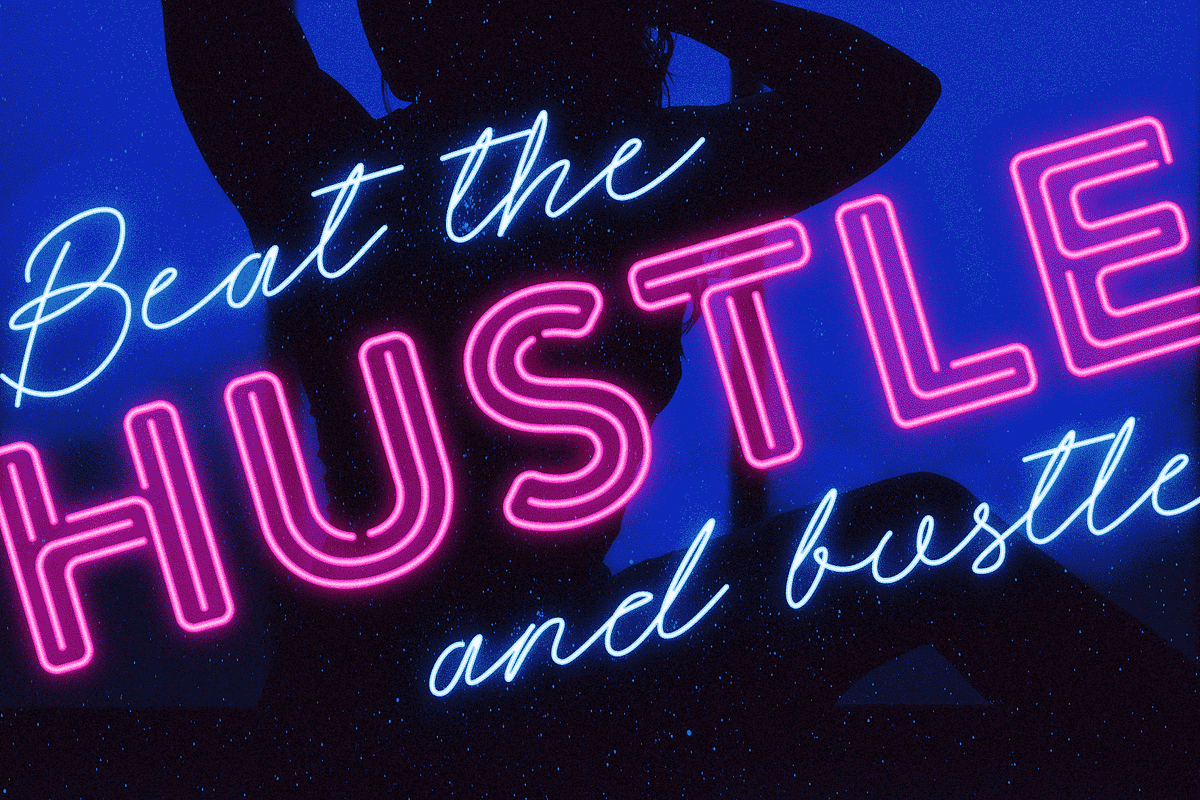 Retro Neon Font Collection, a Sans Serif Font by Wingsart Studio (Photo 20 of 24)
