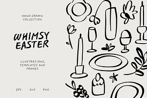 Whimsy Easter Hand Drawn Collection