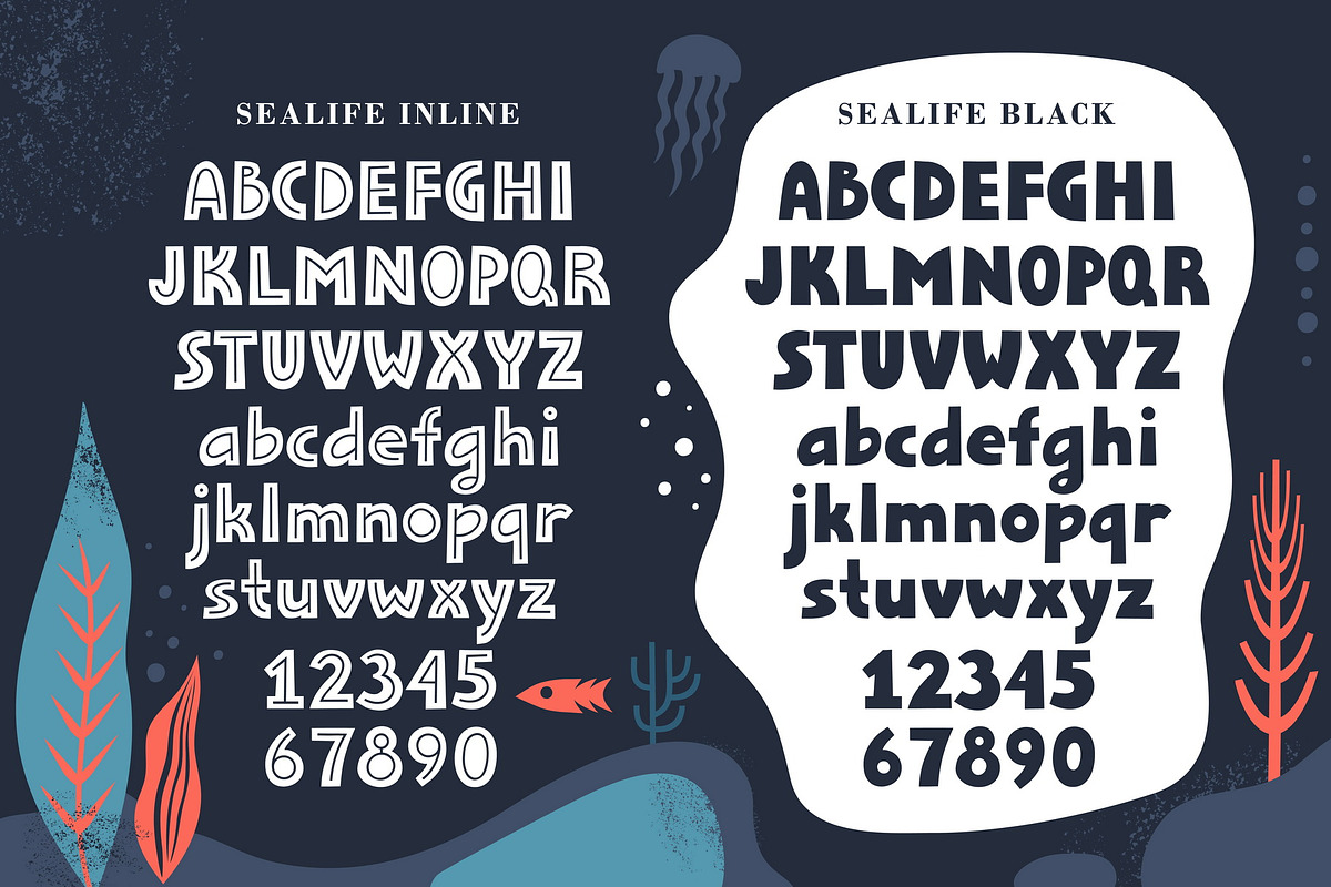 Sealife Font Family preview 5