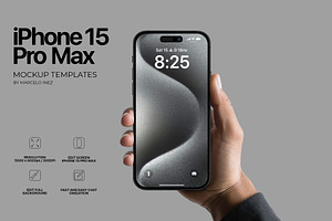 iPhone 15 Pro Max Mockup