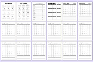 Ultimate Planner Sheets Bundle Canva