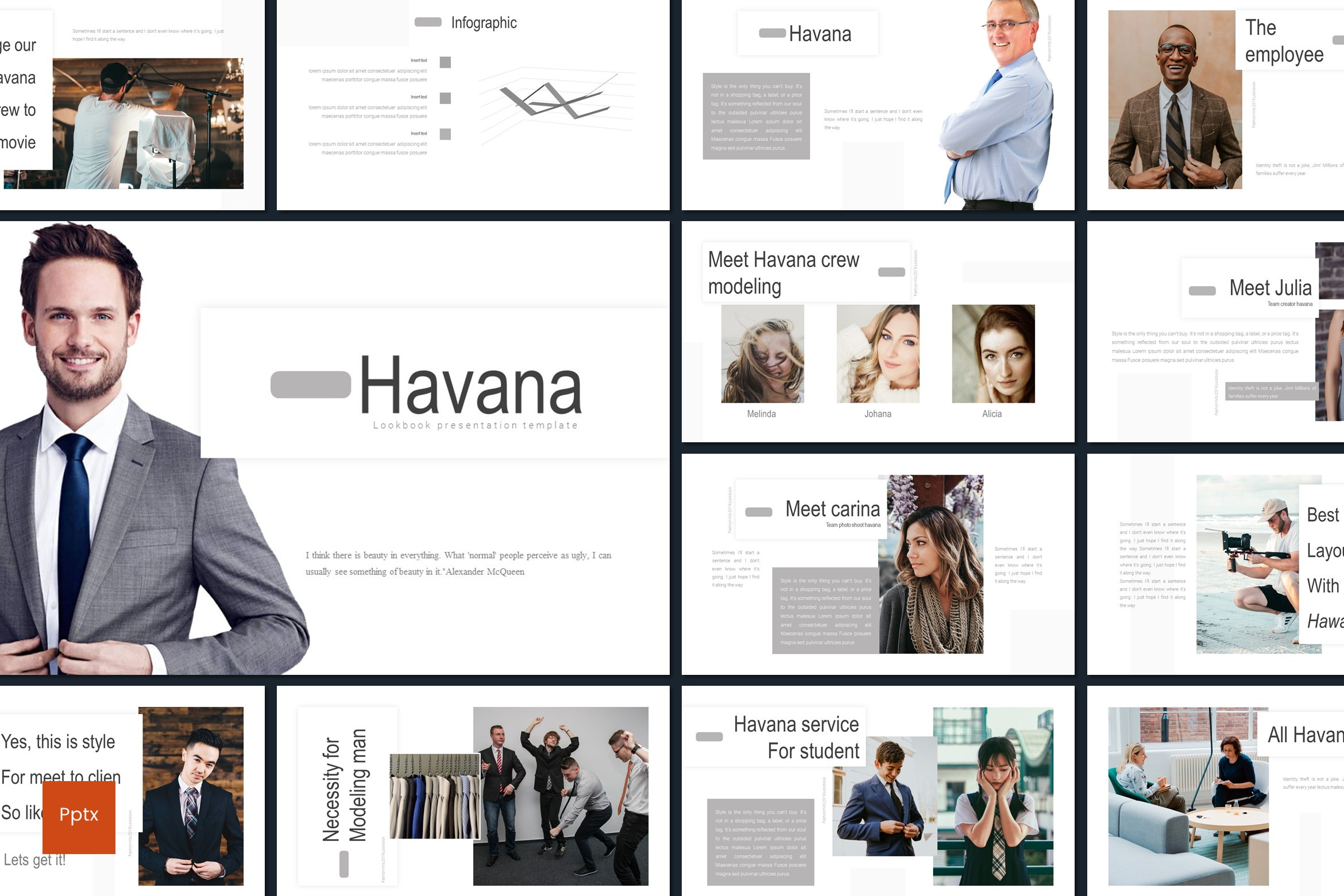 Havana - Powerpoint Template, a Presentation Template by inspirasign