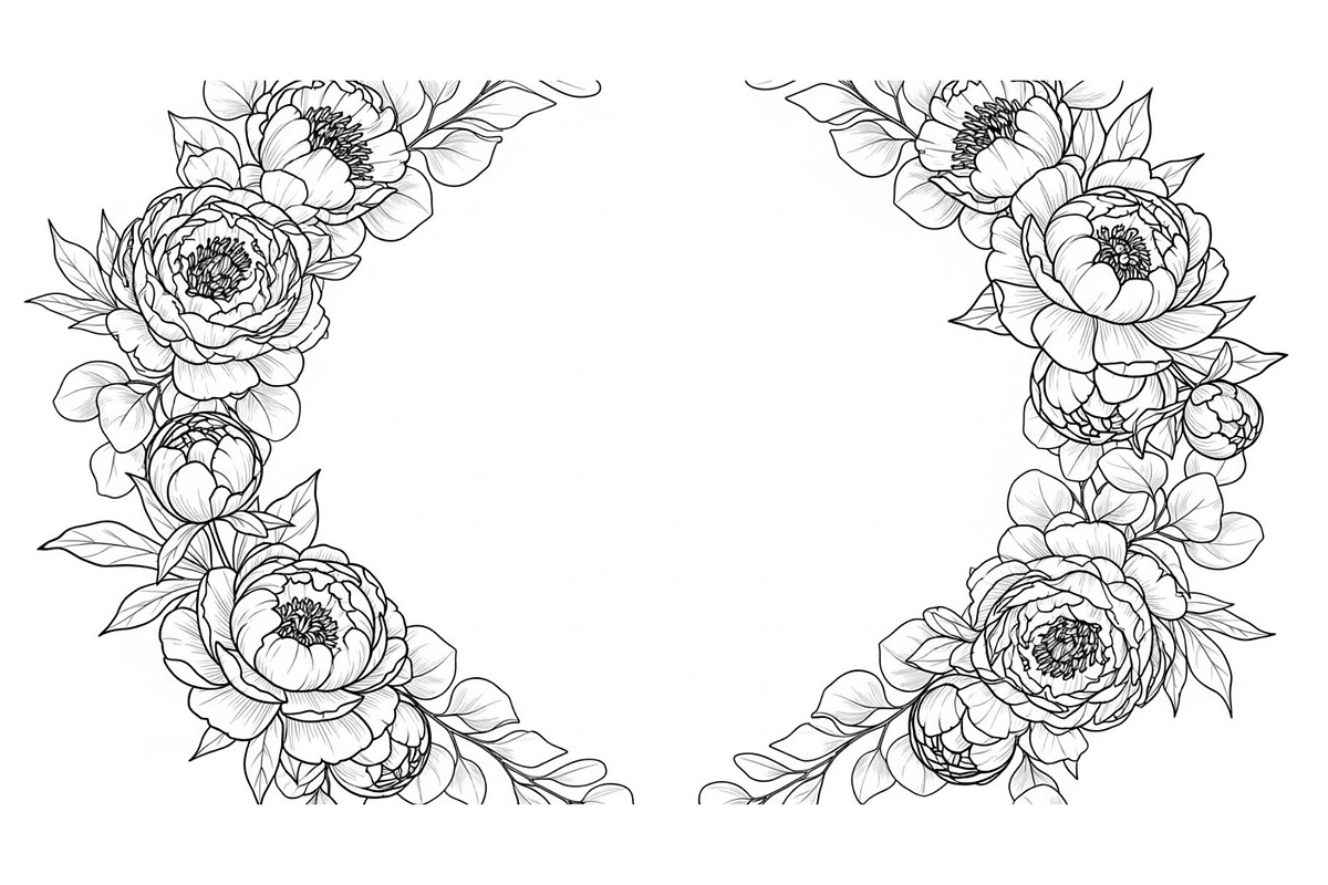 Floral Frame SVG Bundle, an Illustration by Gaye Art (Photo 20 of 31)