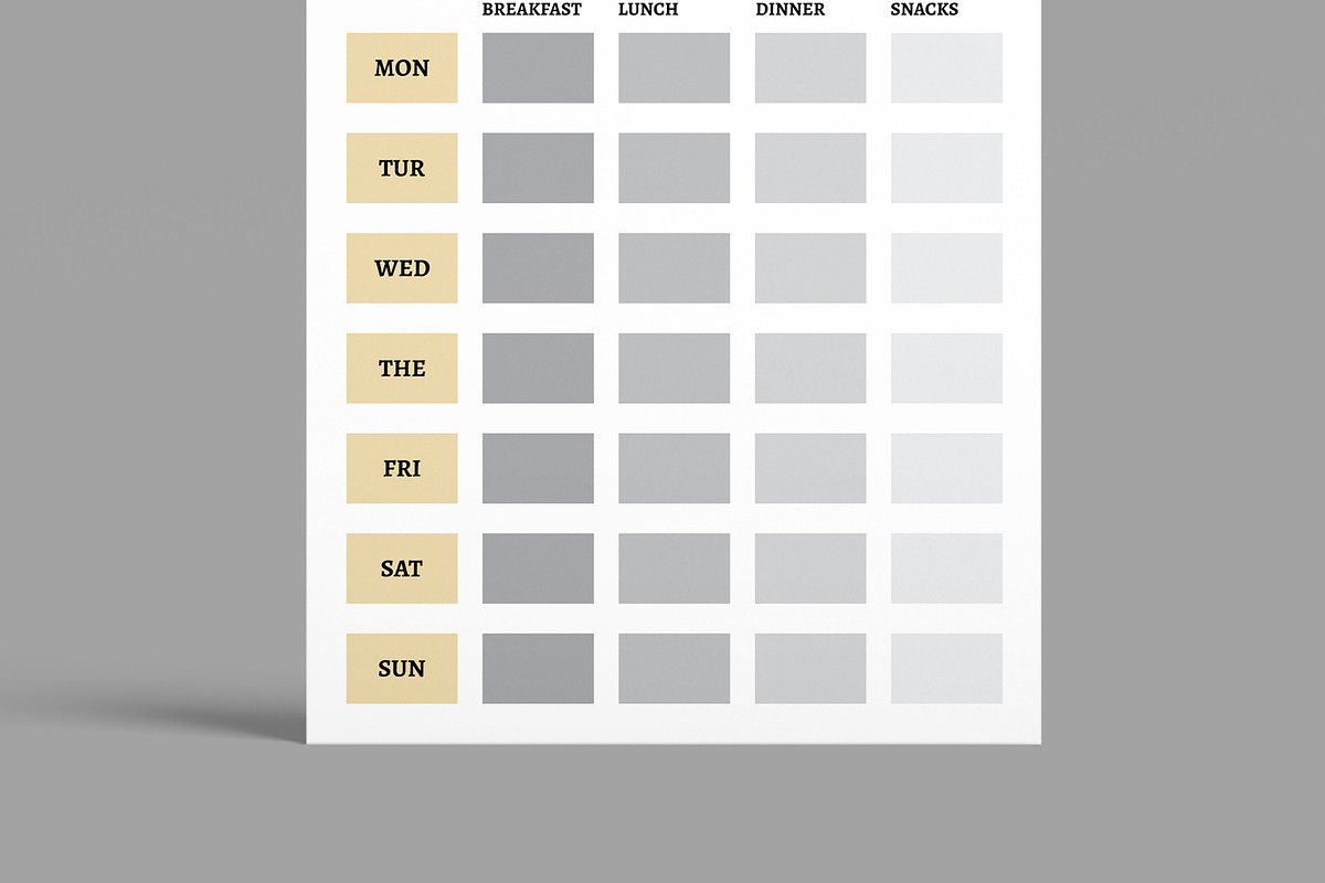 Healthy Meal Planner Layout, a Stationery Template by MightyDesign (Photo 7 of 10)