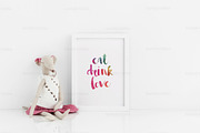 Nursery print mockup A3 A4 A5 A6, a Print Template by Grace White (Thumbnail 3 of 4)