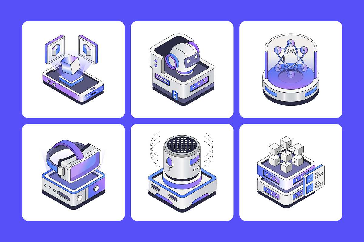70 AI Isometric illustrations, a Technology Illustration by Vectors Market (Photo 8 of 11)