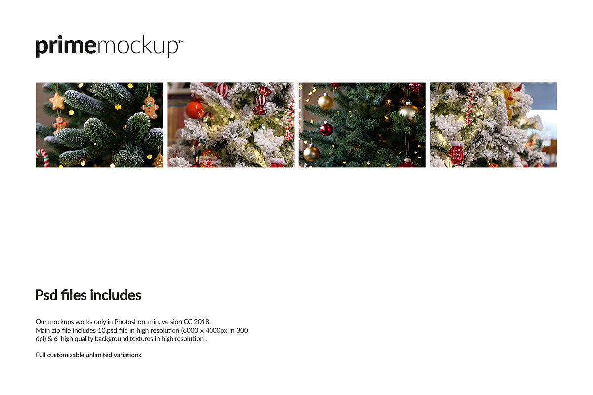Christmas Ceramic Ornament Mockup, a Product Mockup by PrimeMockup (Photo 11 of 11)