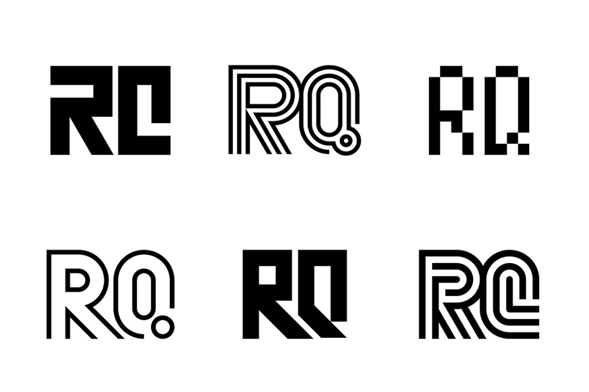 Set of letter RQ logos, an Object Graphic by NataliiaVolyk