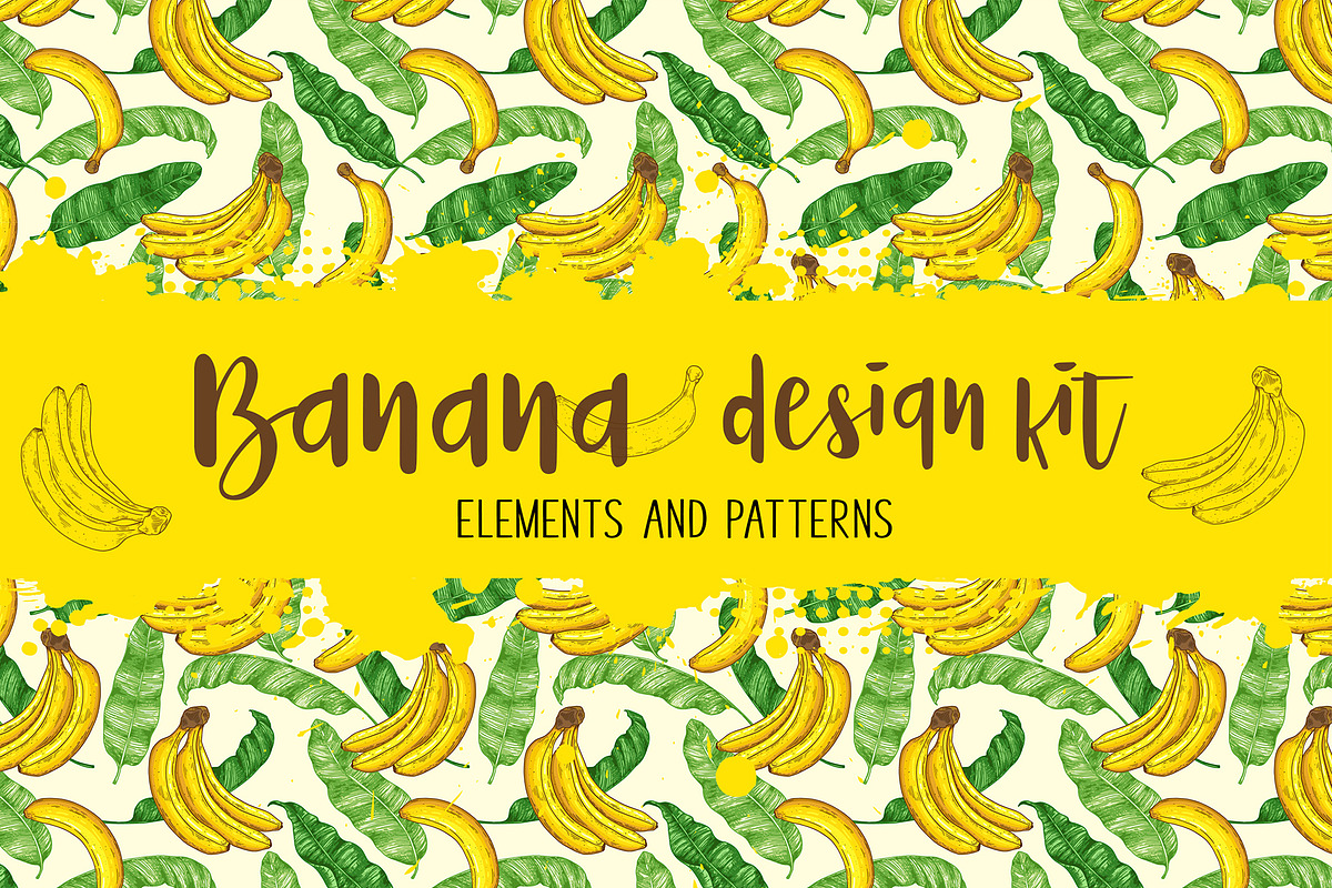 Banana Design Kit, a Decorative Illustration by Artspace (Photo 1 of 5)