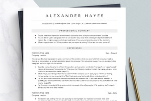 ATS Resume Template Format