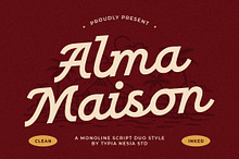 Alma Maison - Vintage Script Font