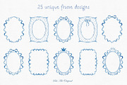 Frames Bundle Hand-Drawn Watercolor, an Object Graphic by Solo Art Original (Thumbnail 2 of 11)
