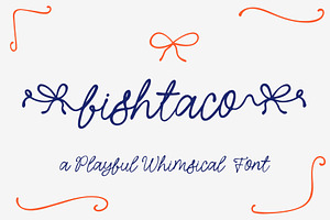 Fishtaco Script - Whimsical Font, a Script Font by Jimtype Studio