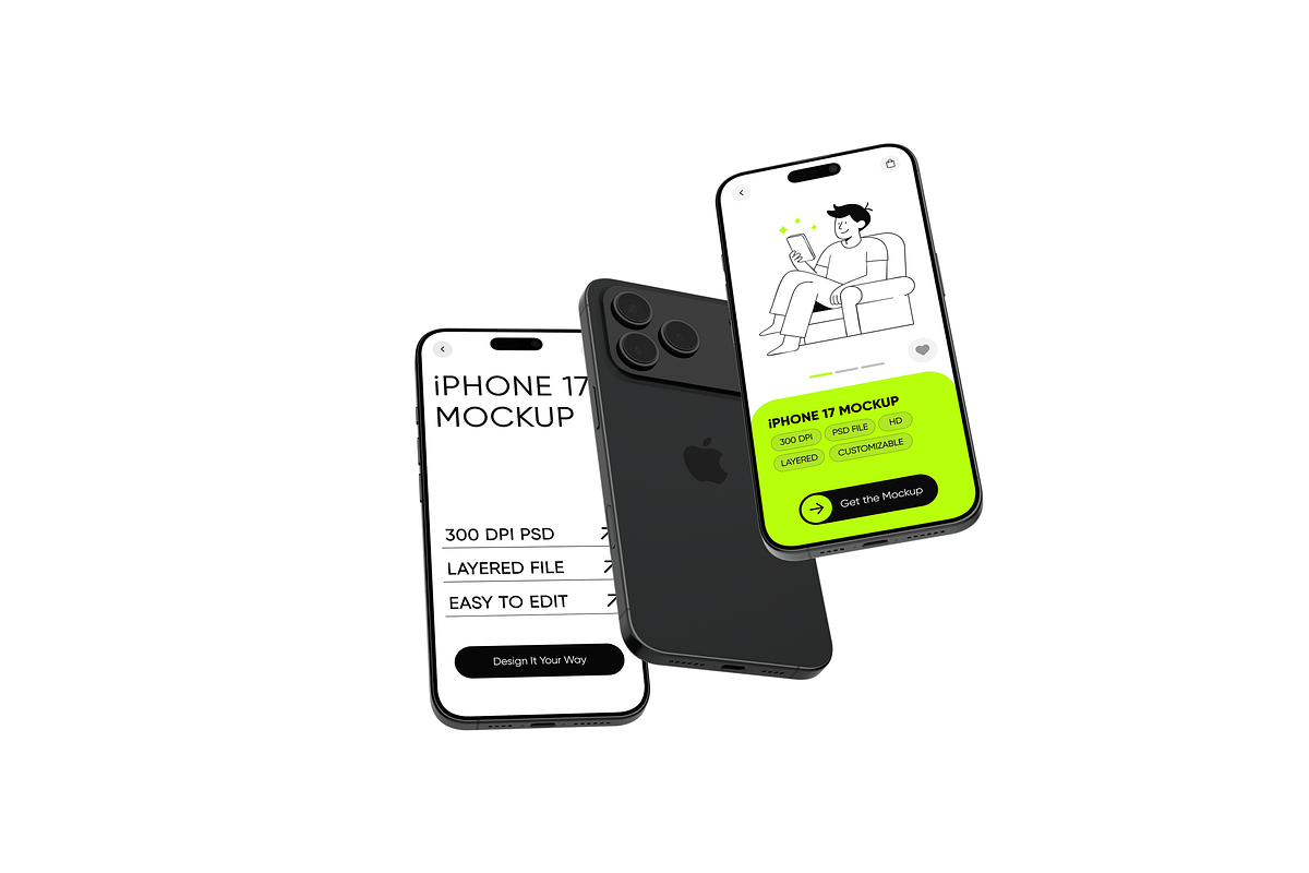 iPhone 17 Mockup, a Device Mockup by Mockupdaddy (Photo 19 of 25)