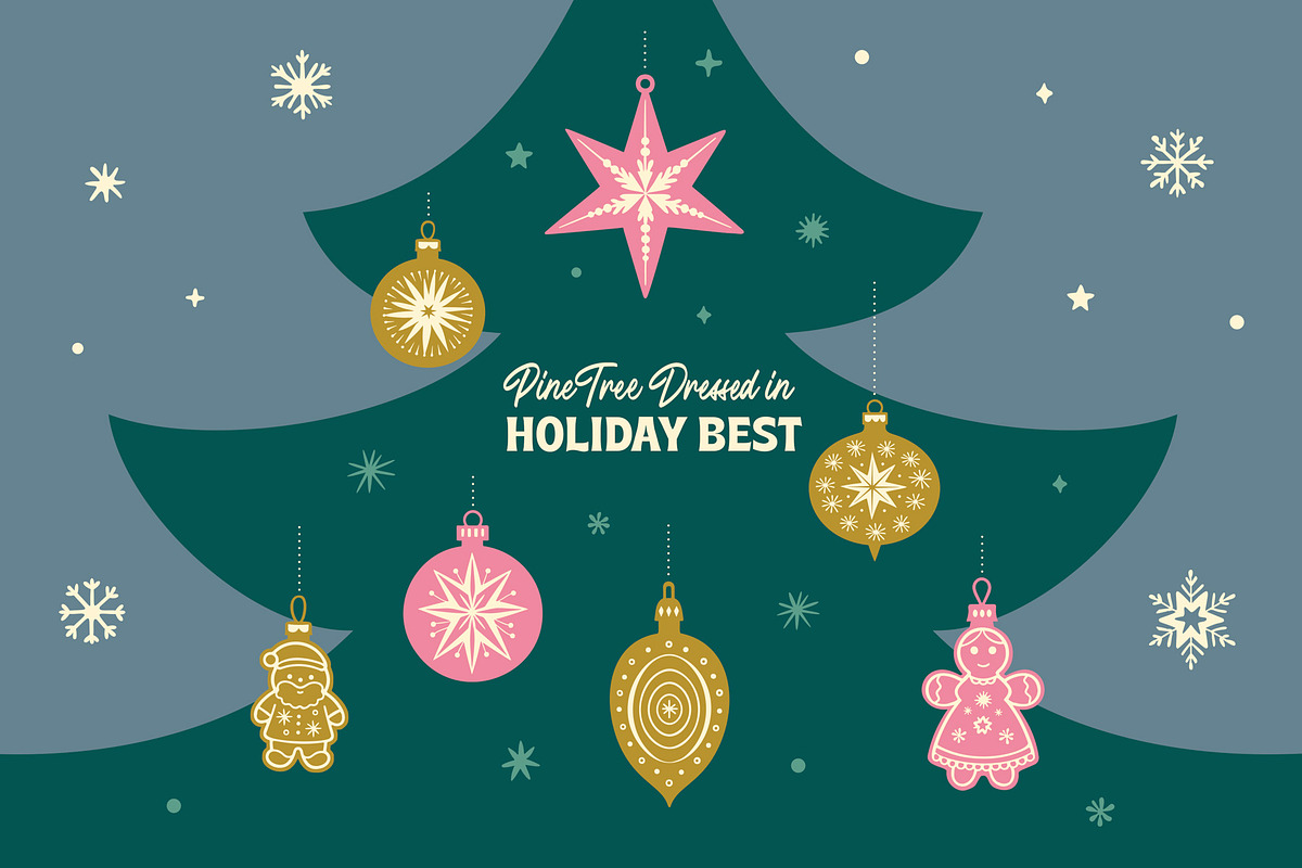 Retro Christmas Ornaments, an Object Graphic by Graphic Goods (Photo 8 of 10)
