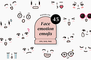 Face emotion emojis, an Emoji Icon by Pinkbrush (Thumbnail 1 of 5)