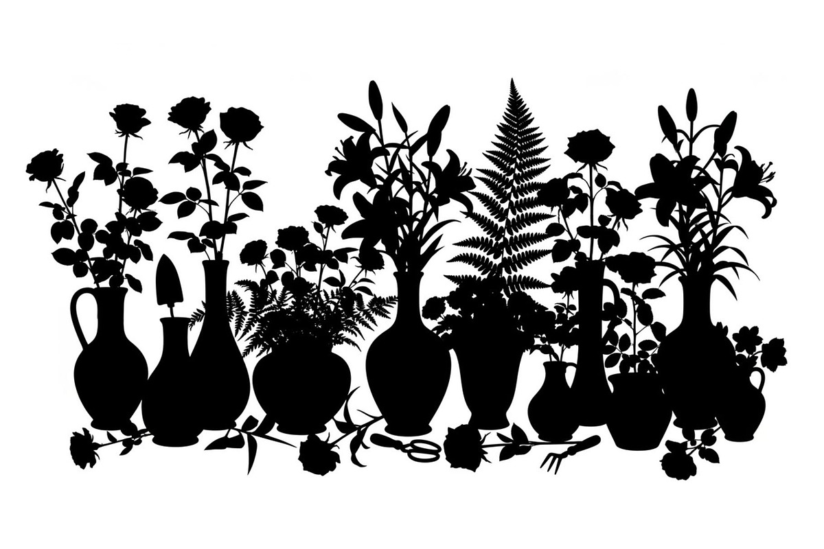 50 Botanical Garden Silhouette bundl, an Illustration by Designs_River (Photo 35 of 51)