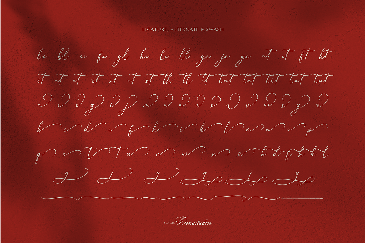 Nellysia Sorettein Calligraphy, a Script Font by Denustudios (Photo 11 of 13)