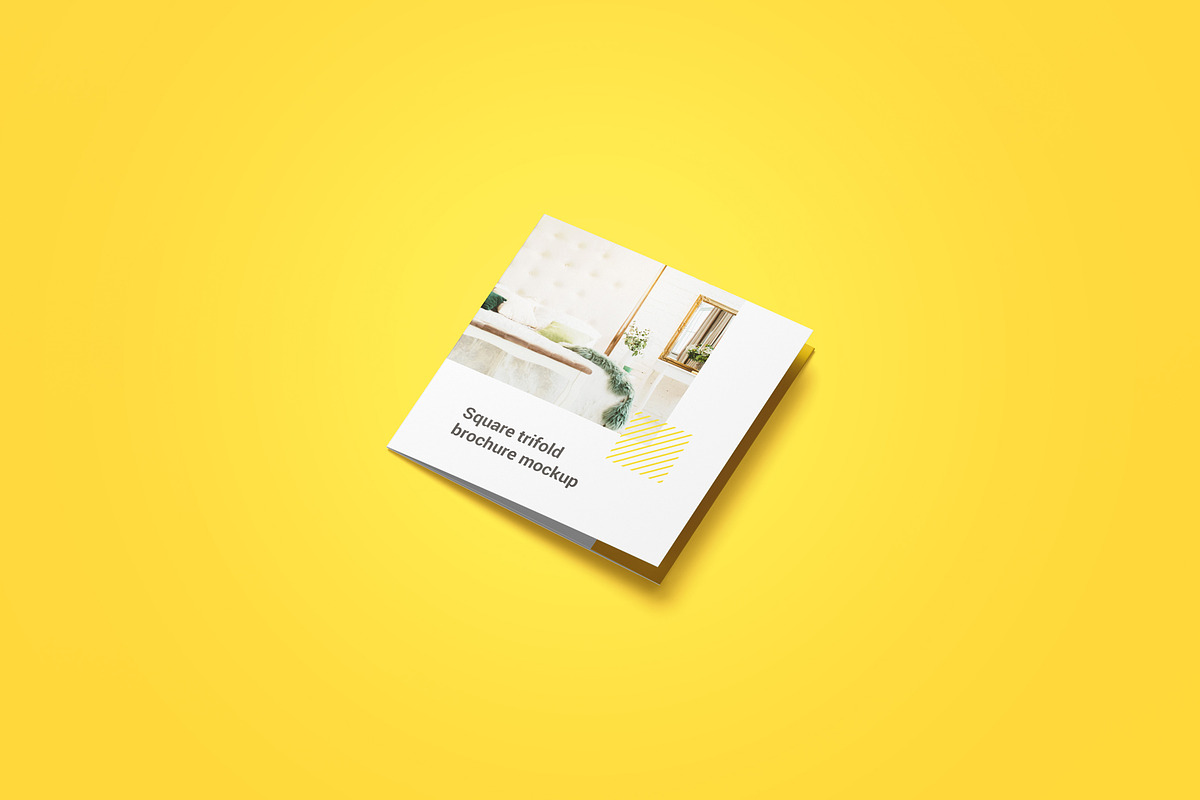 Square Trifold Brochure Mockup, a Product Mockup by Mockup Supper (Photo 5 of 17)