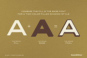 The Drake - A Vintage Shadow Font, a Sans Serif Font by Komet & Flicker (Thumbnail 13 of 14)