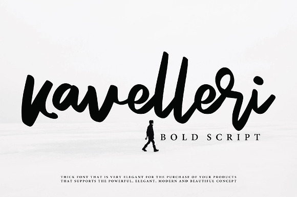 Kavelleri - Brush Font preview 7