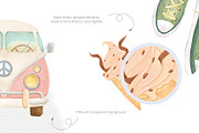 Summer travel digital clipart, a Seasonal Illustration by Mespilia (Thumbnail 2 of 3)
