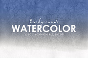 30 Watercolor Gradient Backgrounds, a Texture Graphic by ArtistMef (Thumbnail 1 of 3)