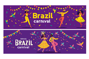 Brazil carnival banners. Brazilian, an Object Illustration by Stock-Smart-Start