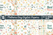 Mothers Day Digital Paper, Mothers D, an Illustration by GatewayDesign (Thumbnail 3 of 3)