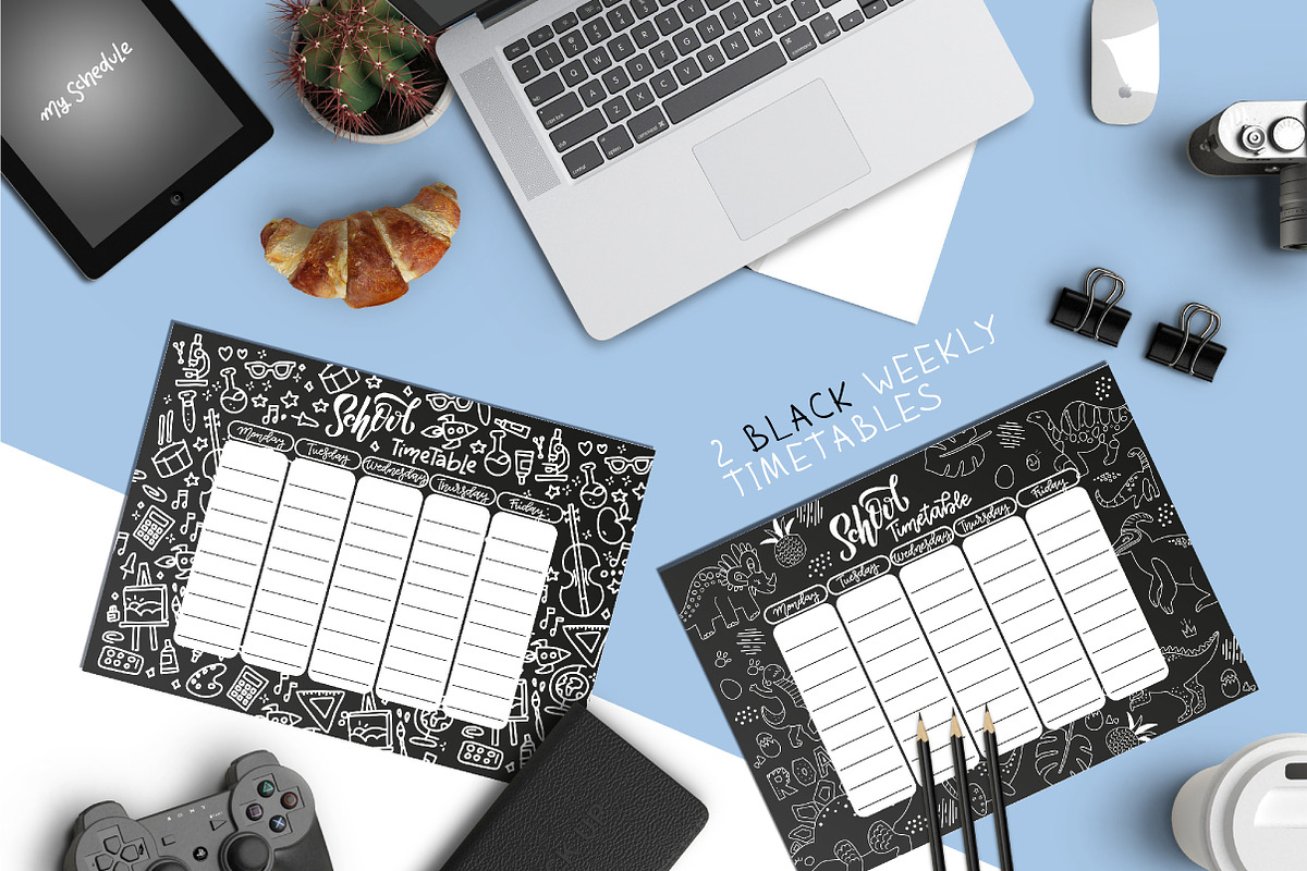 School weekly planners collection, a Stationery Template by Lana Sham (Photo 12 of 14)