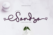 Sandsa Script, a Script Font by Jhoel Design (Thumbnail 1 of 11)